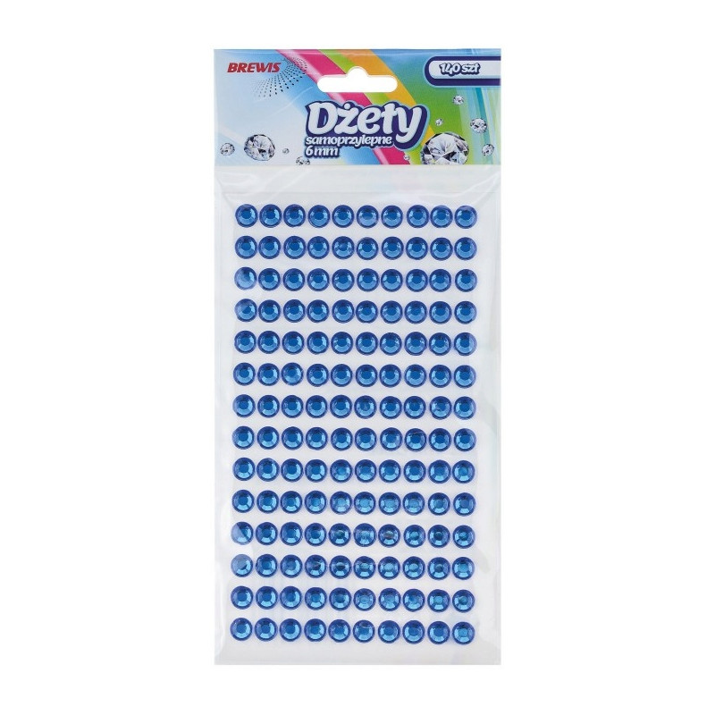 DZETY SAMOPRZ 140SZT NIEBIESKIE
