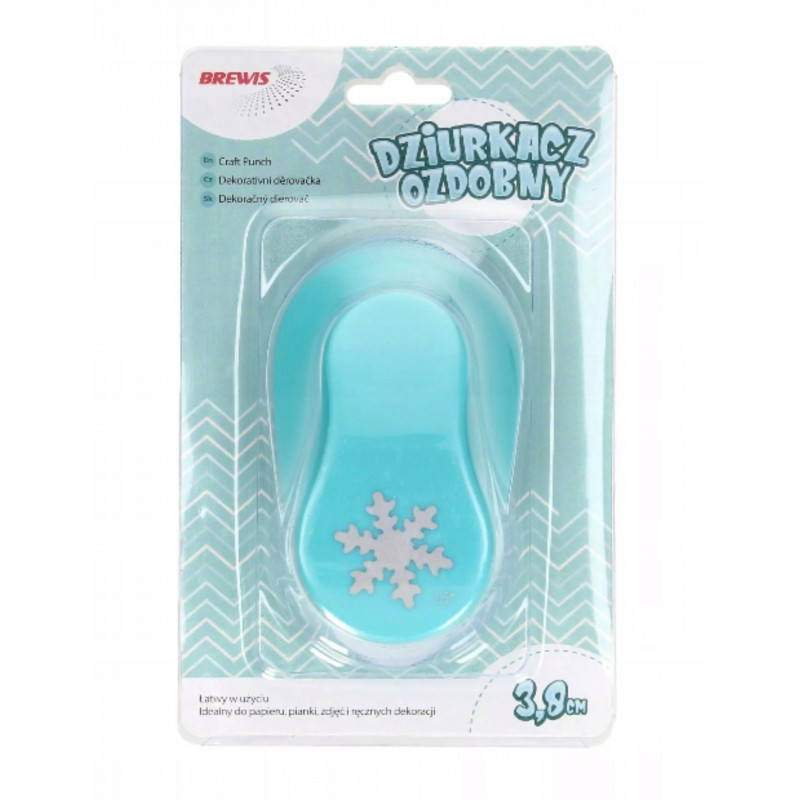 DZIURKACZ OZDOBNY 3,8CM SNIEZYNKA