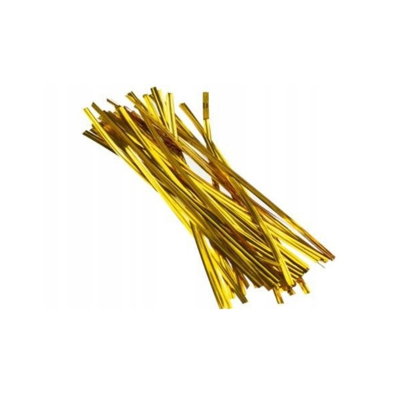 DRUCIKI KREATYWNE W PLASTIKU ZLOTY 50SZT BREWIS