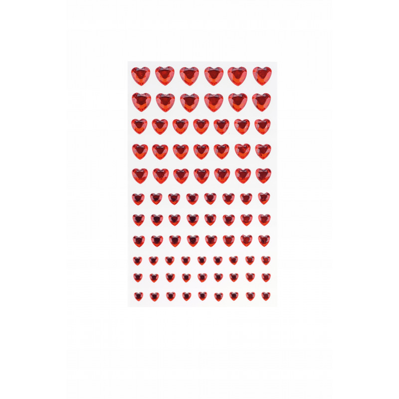 DZETY SAMOPRZYLEPNE SERCA 84SZT CZERWONE