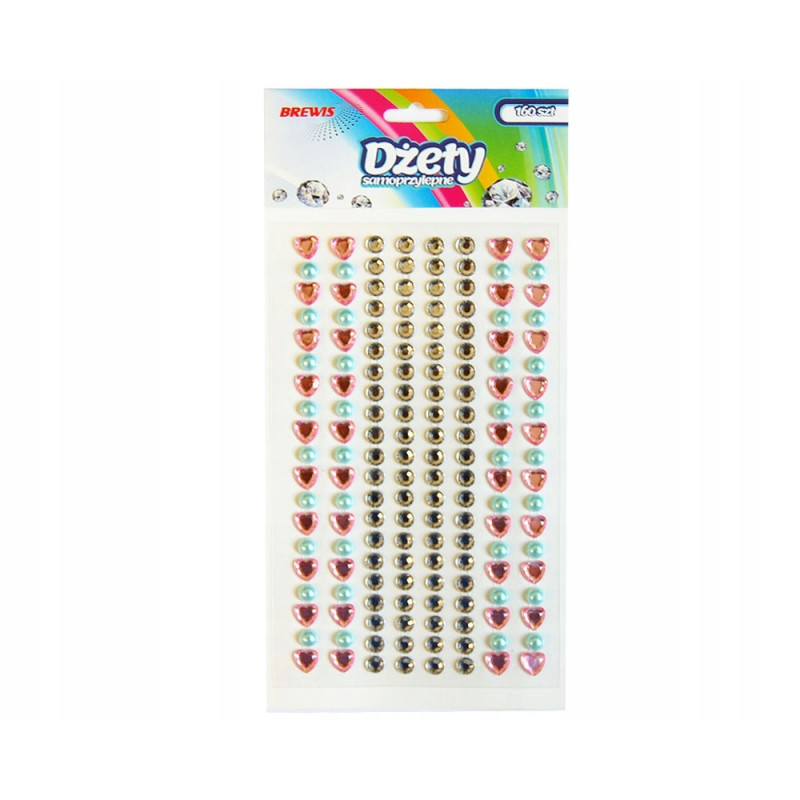 DZETY STANDART+SERDUSZKA NIEBIESKIE I RÓŻOWE 160SZT