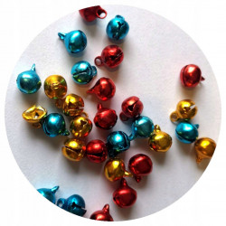 DZWONECZKI METALOWE 1CM MIX...