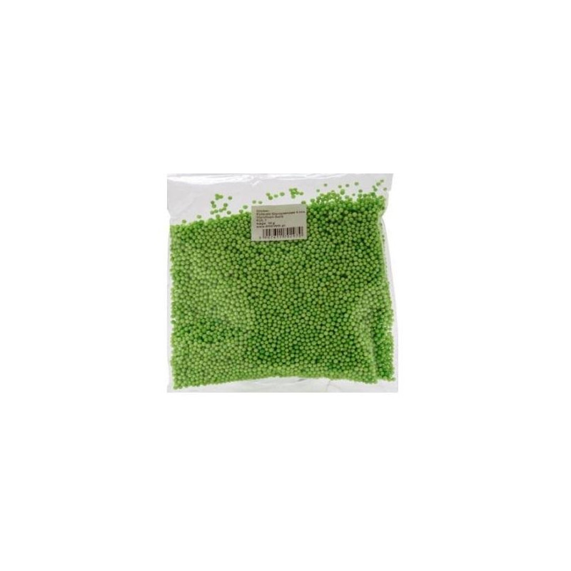 KULKI STYROPIANOWE 4MM 10G ZIELONE BREWIS