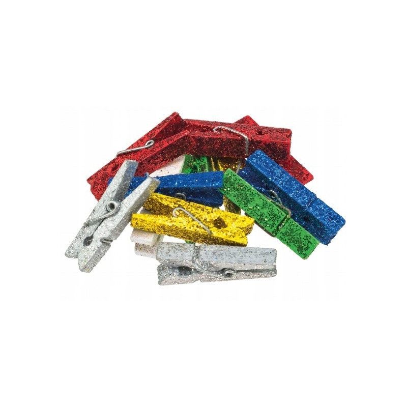 KLAMERKI OZDOBNE BROKAT 12 MIX BREWIS