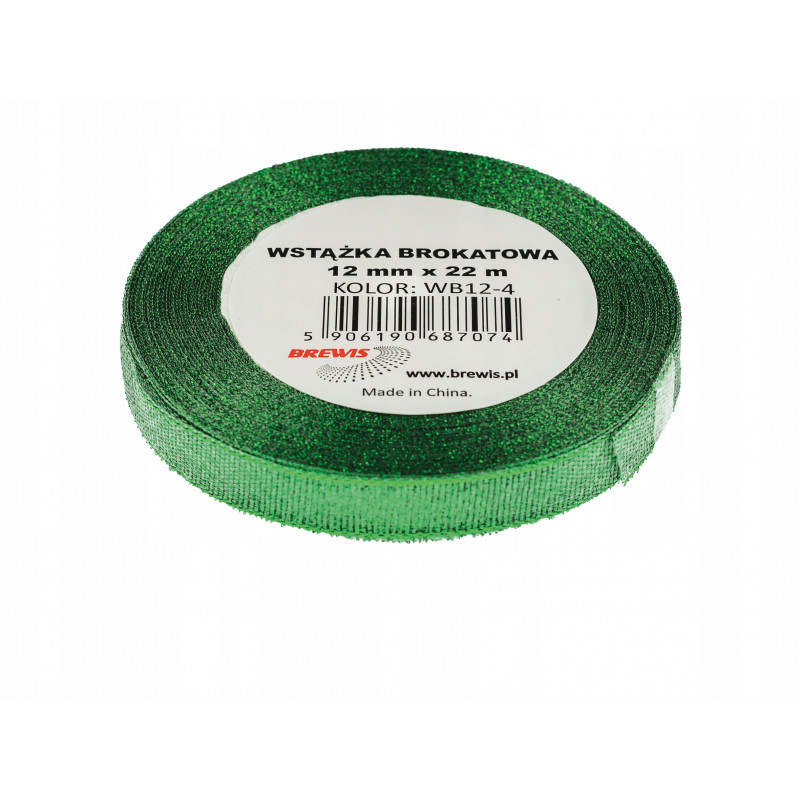 WSTAZKA BROKAT 12MMX22M ZIELONA BREWIS