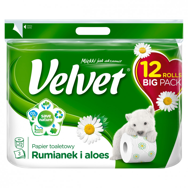 PAP TOAL. RUMIANEK VELVET 12SZT