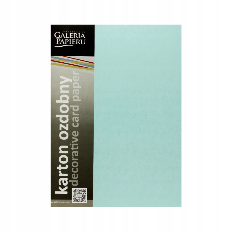 KARTON OZDOBNY MAŁE RÓŻE BŁĘKITNY A20 220G