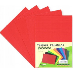 TEKTURA FALISTA A4 CZERWONA...