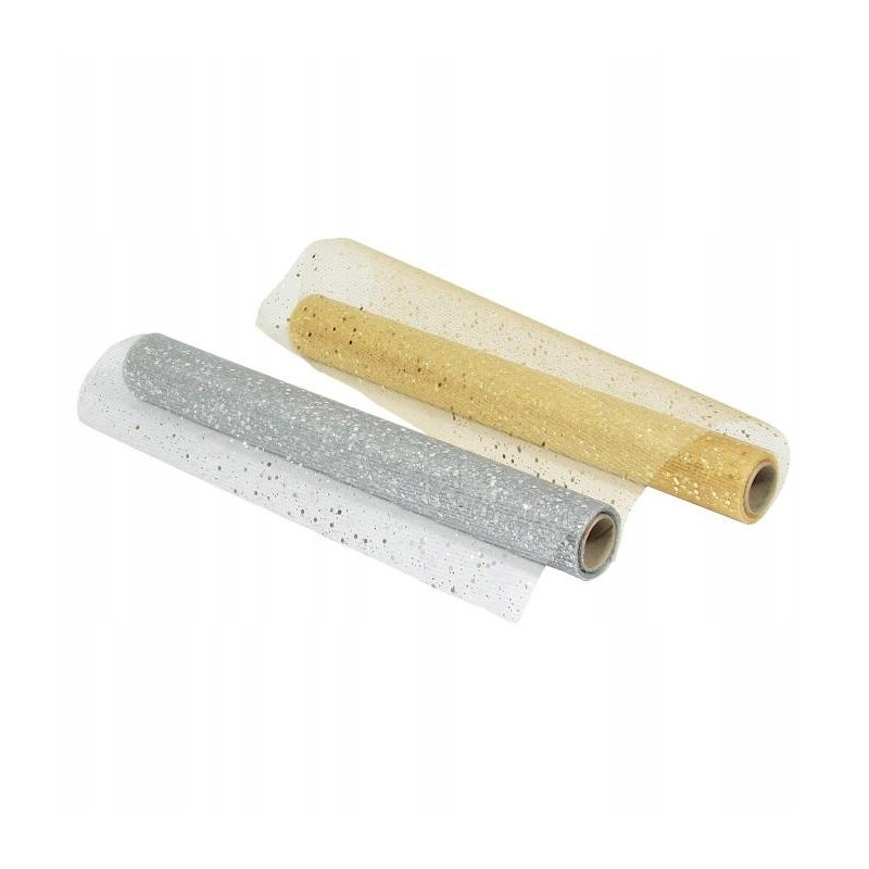 ROLKA DEKORACYJNA GOLD/SILVER 36CMX3