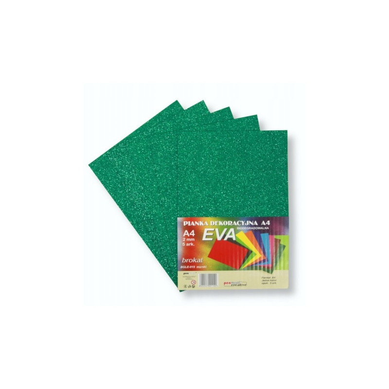 PIANKA EVA BROKAT A4 MORSKI 5SZT