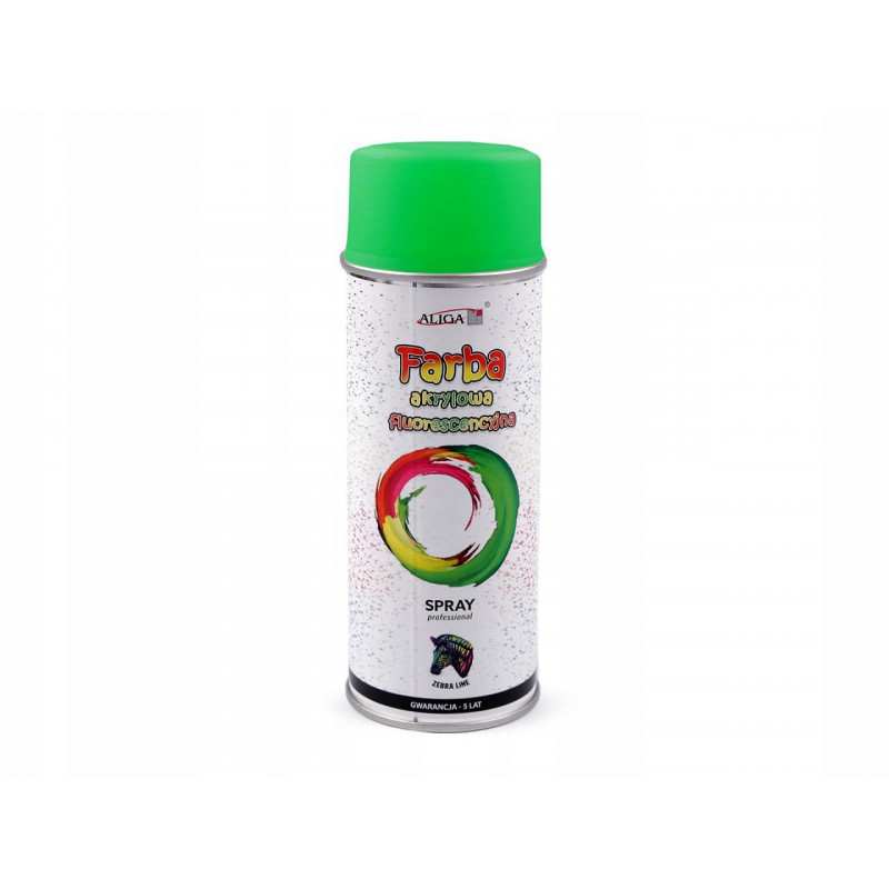 FARBA W SPRAY AKRYLOWA FLUO ZIELONA 400ML