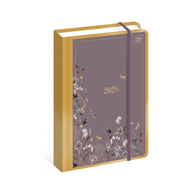 KALENDARZ KSIAZKOWY A5 DZ/STR METAL SATIN 2026