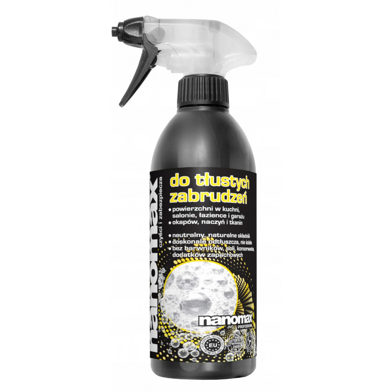 PŁYN DO TŁUSTYCH ZABRUDZEŃ 0,5L NANOMAX