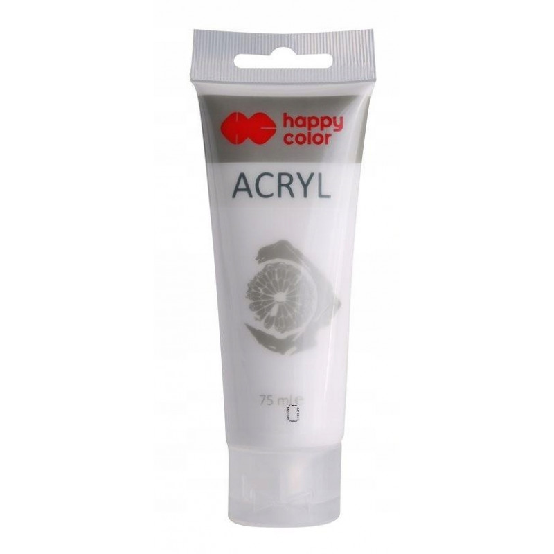 FARBY AKRYL BIAŁA 75ML HAPPY TUBKA