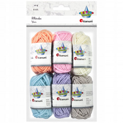 WŁÓCZKA PASTELOWA 6X10G...