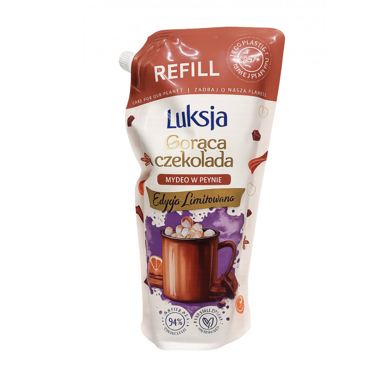 Luksja - Mydło w Płynie Gorąca Czekolada 900 ml - ZAPAS