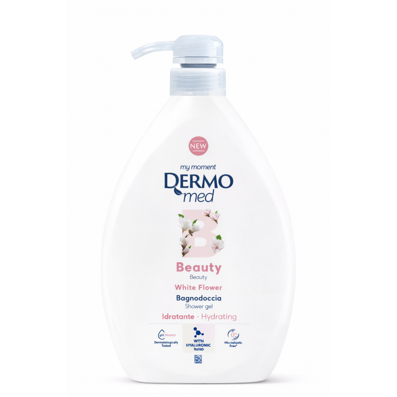 ŻEL POD PRYSZNIC DERMOMED - BIAŁE KWIATY - 1L