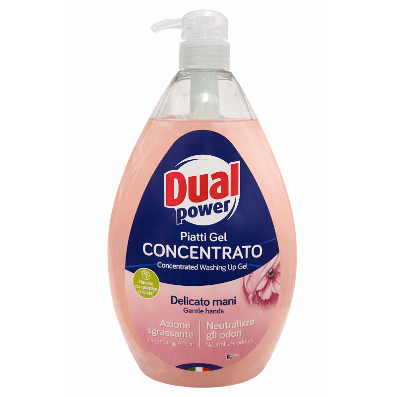 PŁYN DO NACZYŃ DUAL 1L Z POMPKĄ - DELICATO MANI