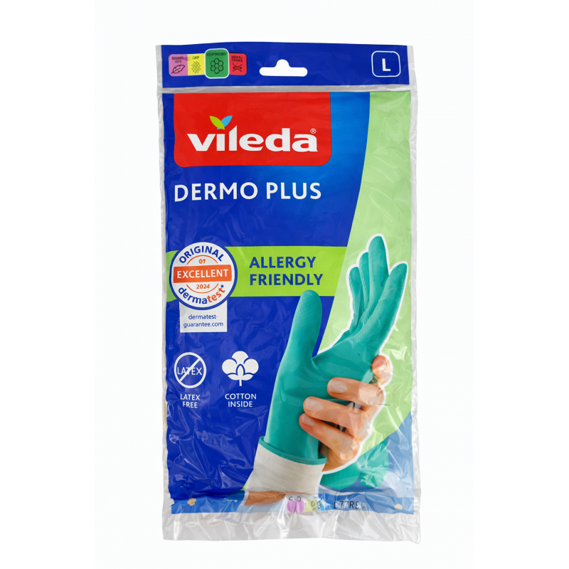 RĘKAWICE VILEDA DERMO PLUS rozmiar L