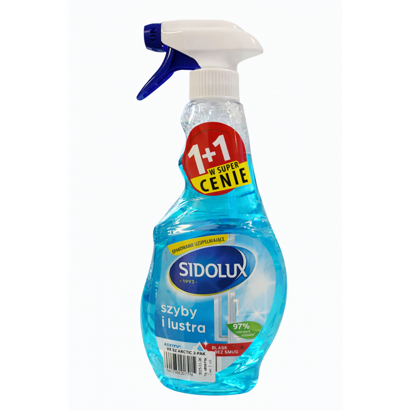ZESTAW DO SZYB SIDOLUX ARCTIC 500ML + ZAPAS