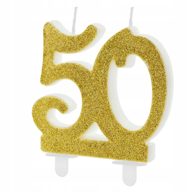 ŚWIECZKA URODZINOWA 50 7,5CM