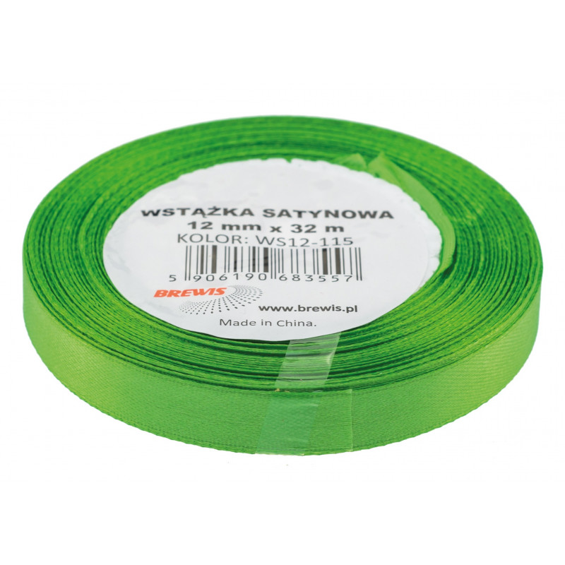 WSTAZKA SATYNOWA 12MMX32 ZIELONA
