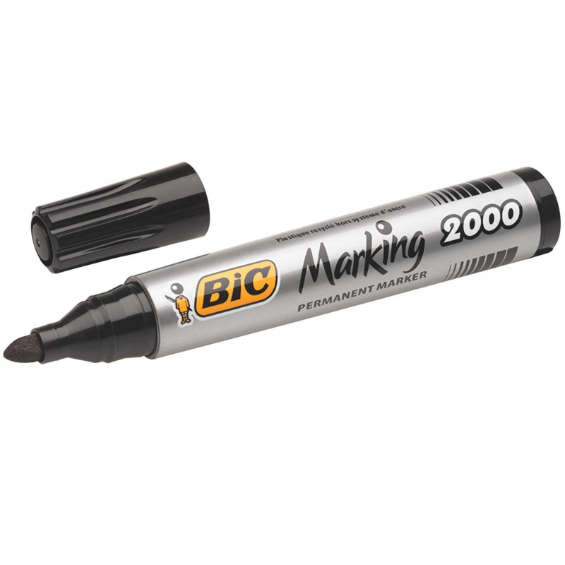 MARKER PERM. OKR. CZARNY BIC