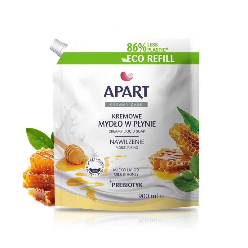 MYDŁO ZAPAS APART MLEKO MIOD 900ML