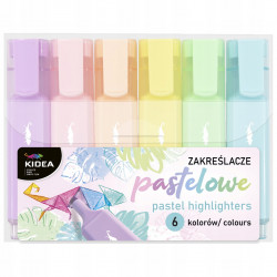 ZAKRESLACZ 6 KOL PASTEL KIDEA