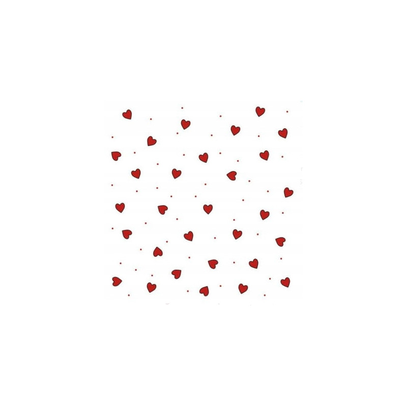 SERWETKA PAPIEROWA 330X330 SERCA MAŁE 20SZT