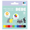 KREDKI ŚWIECOWE 10 KOL PASTEL  BEBE KIDS