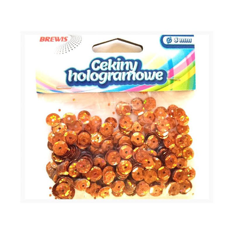 CEKINY HOLOGRAMOWE 8M KOLOR