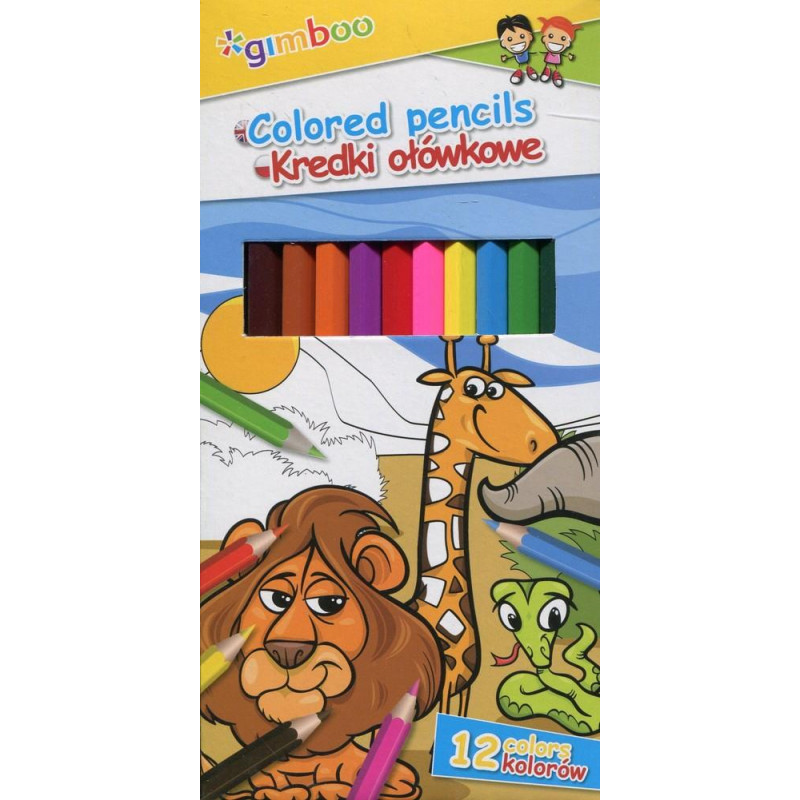 KREDKI OŁÓWKOWE 12 KOL GIMBO