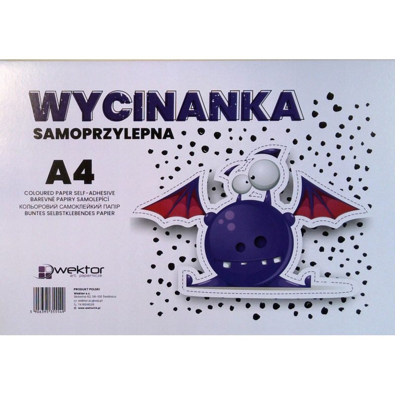 PAPIER KOLOROWY SAMOPRZYLEPNY A4/8 K