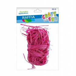 OZDOBA RAFIA RÓŻ 50G