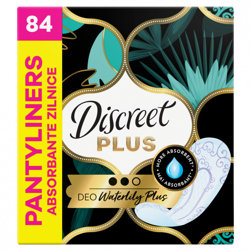 Discreet Wkładki Higieniczne 84szt Deo Waterlily Plus