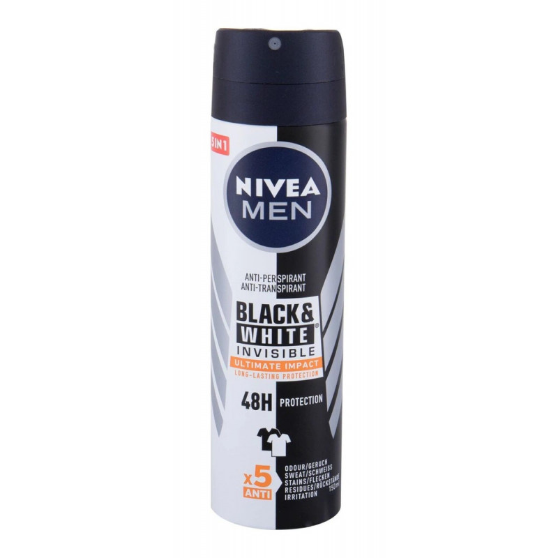 NIVEA*DEO-SPRAY MEN B&W INV.IMPAC OK