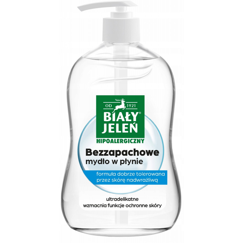 MYDŁO/POMPKA  BIAŁY JELEŃ 500ML HIPOALE