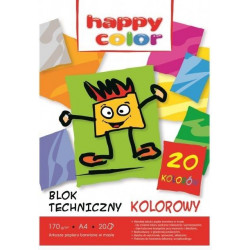 BLOK TECHNICZNY A4/20 KOLOR...