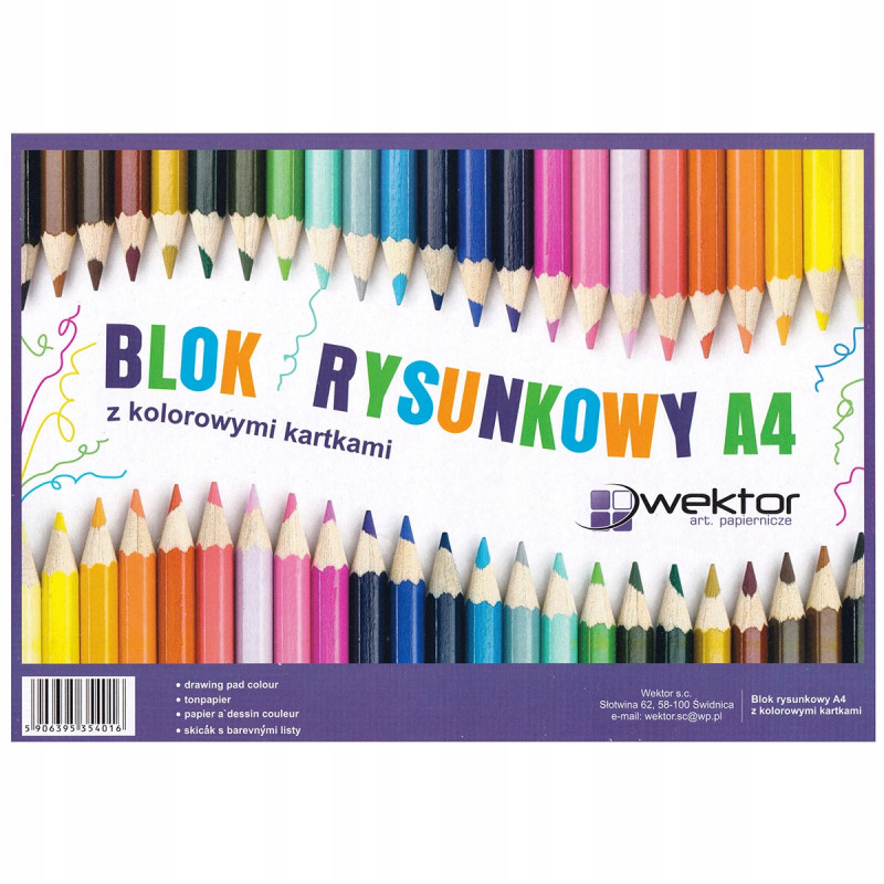 BLOK RYSUNKOWY A4/20 KOLOR WEKTOR