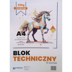 BLOK TECHNICZNY A4/10 BIAŁY...
