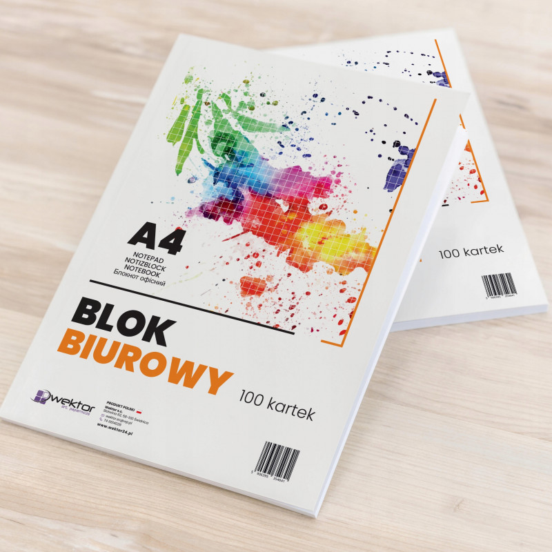 BLOK BIUROWY A4/100 KRATKA /5/ WEKTOR