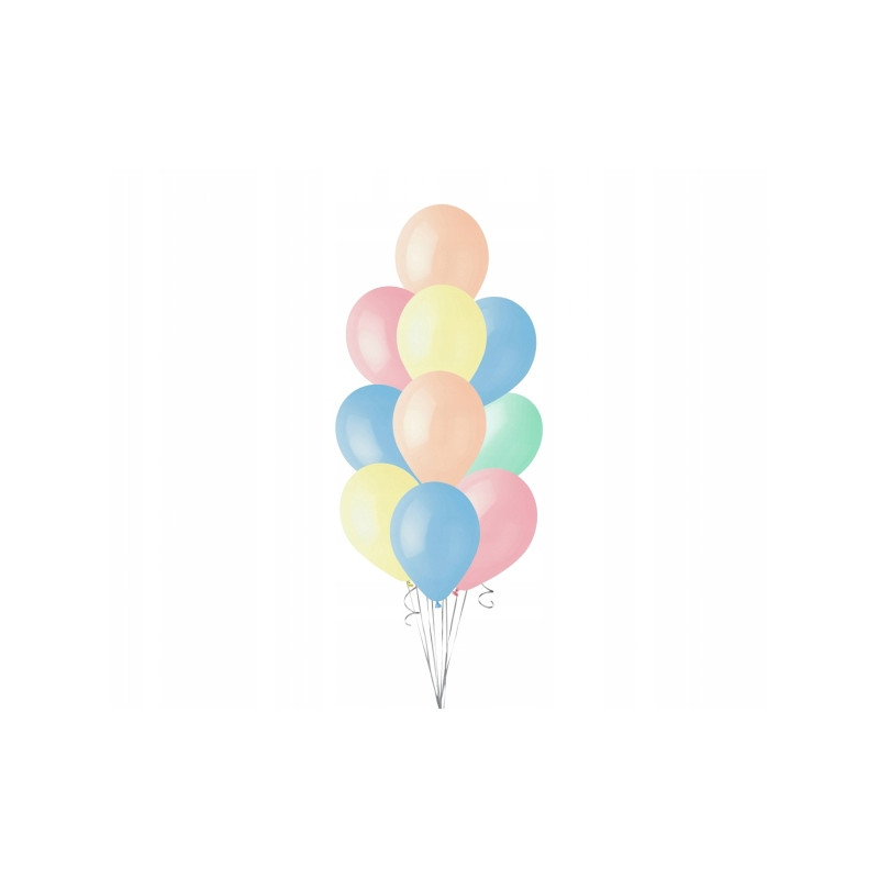 BALON PAST 12" MIX KOL MAKARON GO GE PBH OP10SZT