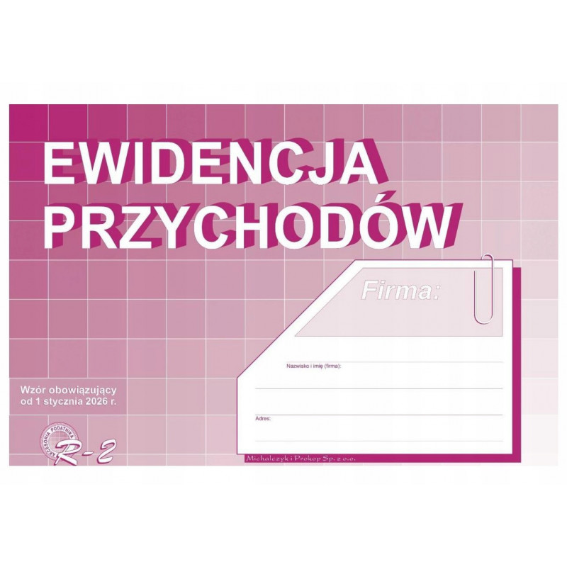 DRUK EWID PRZYCHODOW A4 MP