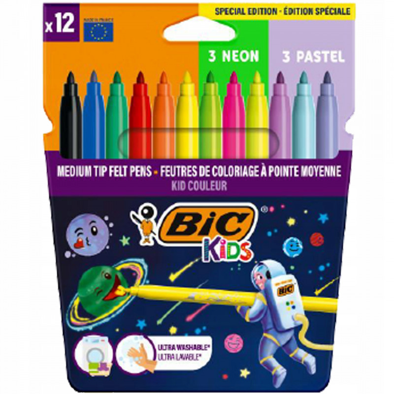 FLAMASTRY 12-KOL.COSMO KID COLOUR BIC KIDS/25/