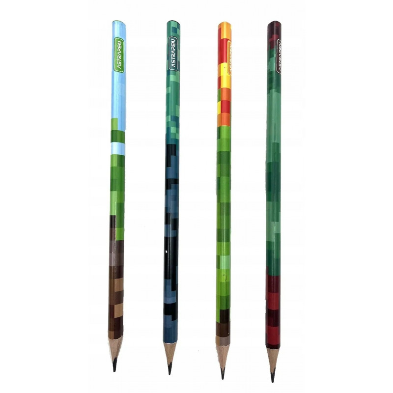 OŁÓWKI GRAFITOWE TRÓJKĄTNE HB ASTRAPEN - PIXEL ONE - 48 szt. DRUM