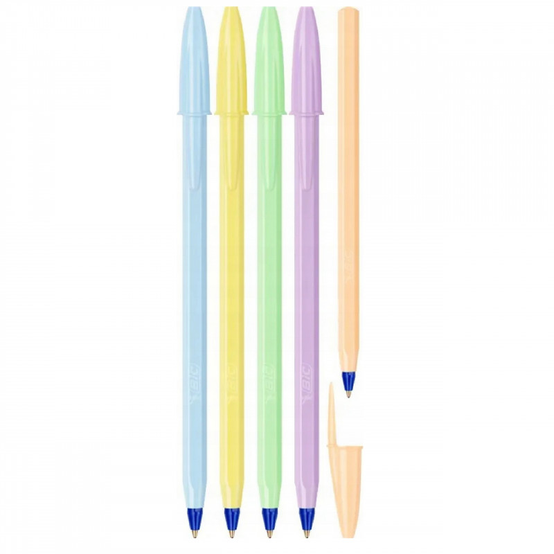 DŁUGOPIS BIC NIEBIESKI PASTEL MIX
