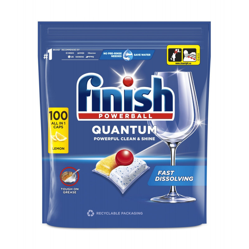 KAPSUŁKI DO ZMYWARKI FINISH QUANTUM 100SZT