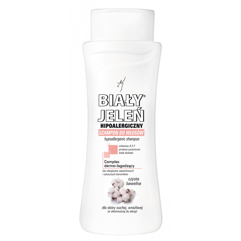 Pollena Biały Jeleń Szampon 300ml Bawełna