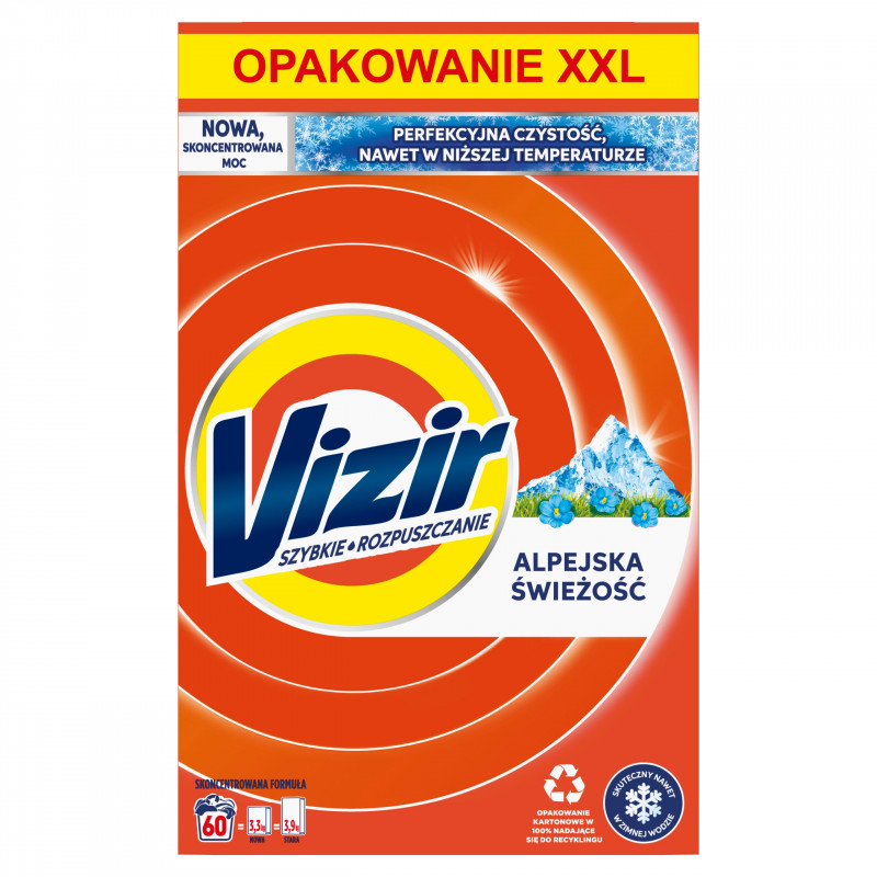 Vizir Proszek do prania 3.3kg 60Prań Alpine Fresh BOX CE